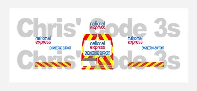 Code 3 Adhesive Vinyl Decal Suit Oxford Diecast 1/76 Various - National Express • £6.50