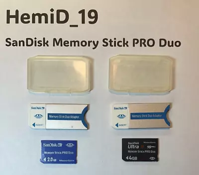 SanDisk 2GB 4GB Memory Stick Pro Duo Magic Gate Memory Card PSP Sony Camera • $20