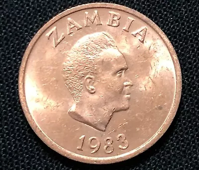 Zambia 1 Ngwee 1983. African World Coin. Combined Shipping Available • $1.74