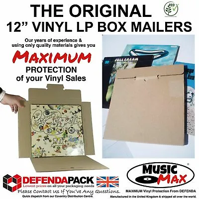 RECORD MAILERS 12  LP Vinyl Albums MUSICMAX Packaging Best Strong Shipping Boxes • £229.58