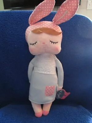 Me Too  Angela Bunny Doll NWT 17  Tall VTG. • $16.99