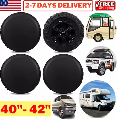 4PCS 40 -42  Waterproof Tire Covers Wheel Tyre Motorhome RV Trailer Camper Truck • $45.99