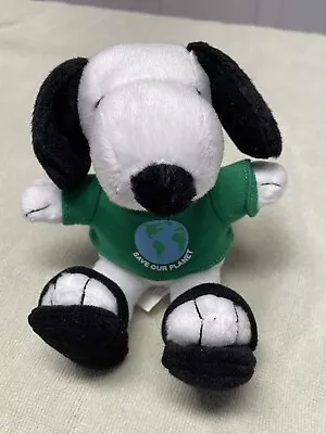 Snoopy Met Life Save Our T Shirt Planet Plush Peanuts Doll Stuffed Animal • $7.99