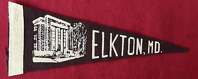 Vintage Elkton Maryland Mini 9 Inch Pennant • $23.99