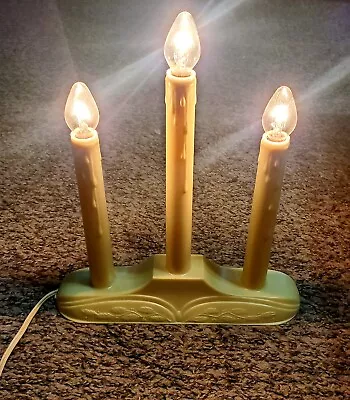 Vintage Beacon Christmas 3 Light Candelabra Window Candolier • $9.99