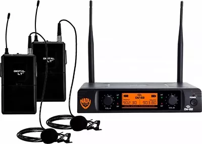 Nady DW-22 Dual Digital Wireless Lapel Microphone System • $195.99