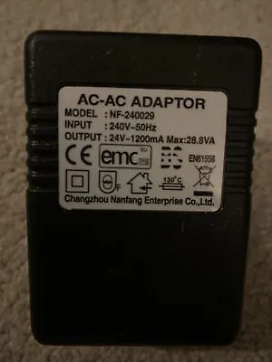 Changzhou NF-240029 24v DC Mains Power Supply AC Adapter (Christmas Tree Lights) • £20