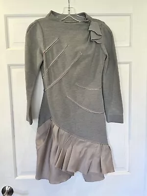 Zac Posen Gray Ruffles Dress 0 • $99.99