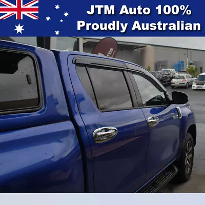 $54.27 • Buy OEM Weather Shields Window Visor Weathershields To Suit Toyota Hilux 2015-2023