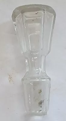 Vintage Clear Hollow Glass Bottle Replacement Stopper Top ONLY #57 • $5