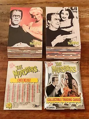 Munsters Tv Show All New Series 2 Set Of 72 Trading Cards + Wrapper Nm/mnt • $39.71