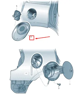 New Skoda Yeti 5l Fuel Filler Flap Gaiter 5l6809933 • £23.76