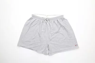 Vintage 90s Champion Mens 2XL XXL Classic Logo Above Knee Cotton Dad Shorts Gray • $38.21