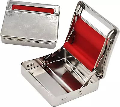 Rolling Machine Metal Red Cloth Automatic Cigarette Tobacc Roller Box & Storage • $18.99