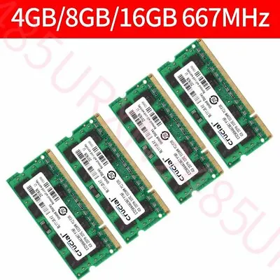 $4.99 • Buy 16GB 8GB 4GB 2G DDR2 PC2-5300S 667MHz 200Pin Memory RAM Laptop For Crucial Lot