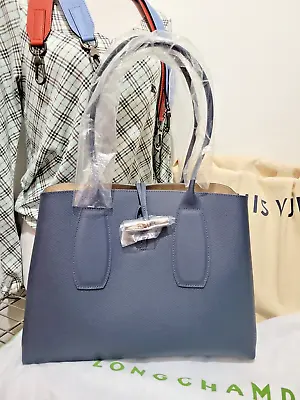 Auth Longchamp Roseau L Tote Leather Shopper Shoulder Bag Purse BN $575.00 • $320