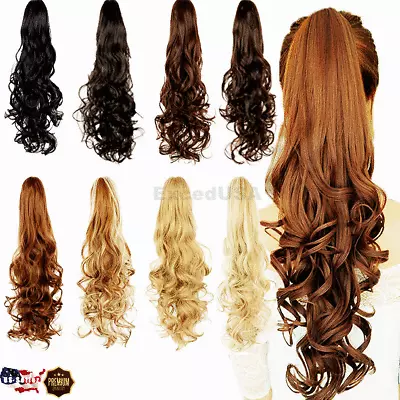 $6.98 • Buy Women Hair Wig Extensions Piece Thick Long Wigs Extension As Human Hairpiece 