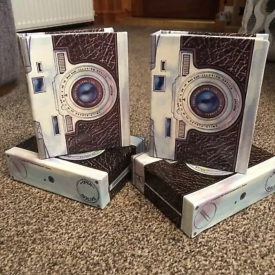£6.99 • Buy Vintage Camera Box Style Photograph Albums X2 Holds 60 Pics 6”x4  Each + Cases