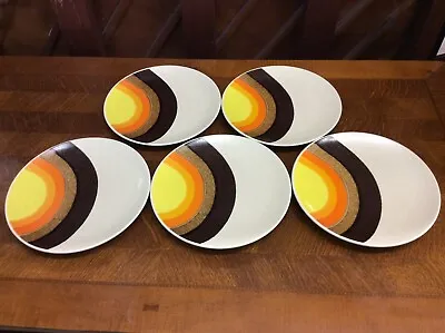 Mikasa Set Of 5 Indian Feast Half Moon Dinner Plates 10 1/4  Round • $85