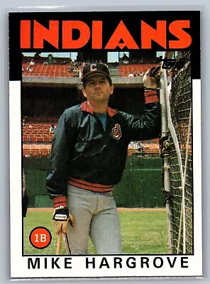 1986 Topps #136 Mike Hargrove Cleveland Indians NM-MT • $0.99