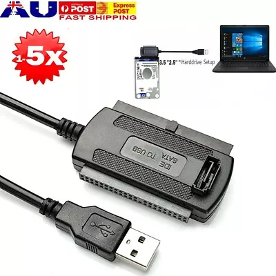 SATA/PATA/IDE To USB 2.0 Adapter Converter Cable For 2.5'' 3.5 Hard Drive Disk • $16.71