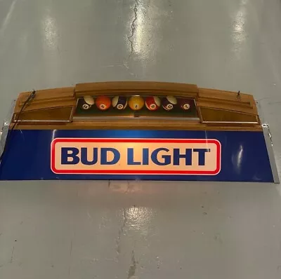 Vintage 1983 Budweiser Bud Light Beer Pool Billiards Table Light • $499.99