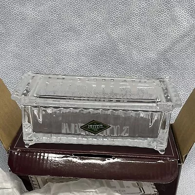 Shannon Lead Crystal HERSHEY'S Chocolate Candy Bar Dish With Lid • $39.99