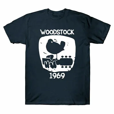 Woodstock 1969 Vintage T-Shirt Classic Music Festival Inspired Men's Gift Shirt • $13.99