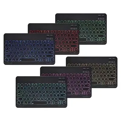 Wireless Keyboard Rechargeable Ultrathin Portable Mini Circular Button Backlight • $18.72