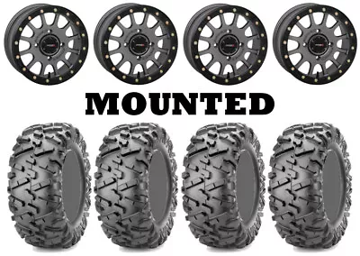 Kit 4 Maxxis Bighorn 2.0 Tires 30x10-15 On System 3 SB-5 Beadlock Matte Gray FXT • $1821.79