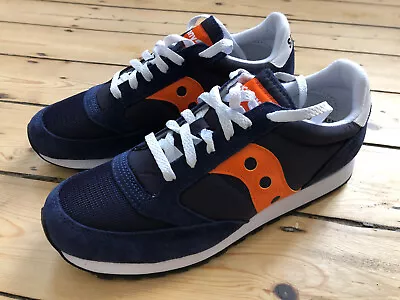 £99 • Buy Saucony Jazz Og Dark Blue/orange. Uk 9. Very Rare. Bnib.