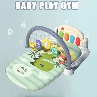 3 In1 Fitness Musical Baby Play Mat Lay And Boy Girl Kids Gym Play-mat Fun Piano • £17.59