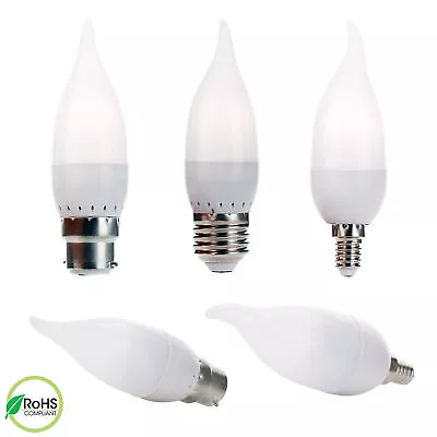 LED Bulb Chandelier Flame Candle Light E12 E26 E27 B22 E14 15 Watt Equivalent  • $1.73