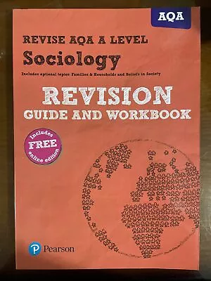 Revise AQA A Level Sociology Revision Guide And Workbook • £16