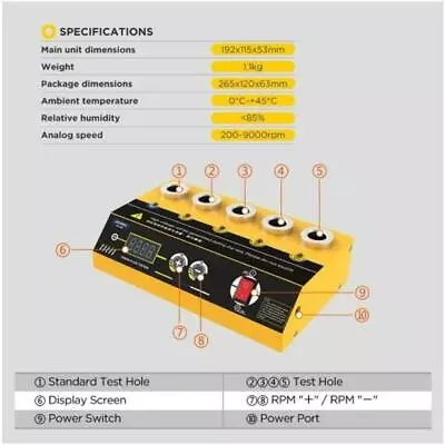 New Car Spark Plug Tester Ignition Testers 2~5 Hole Spark Plug Analyzer • $96.25