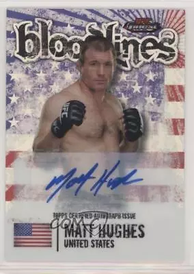 2012 Topps UFC Finest Bloodlines Auto Matt Hughes #BL-MH Auto • $230