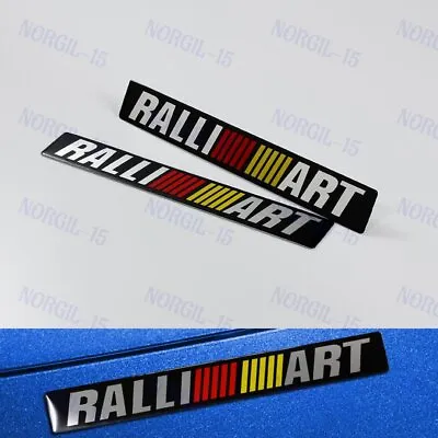 Ralliart Car Body Trunk Emblem Badge Sticker Decal For Mitsubishi Lancer EVO 2PC • $7.13