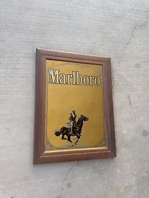 Vintage Marlboro Cigarette Tobacco Advertising Mirror Pub Bar  RARE • $160