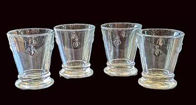 La Rochere Set Of 4 Napoleon Bee Footed Glassware 8 Oz Paris Musees France 4  • $16