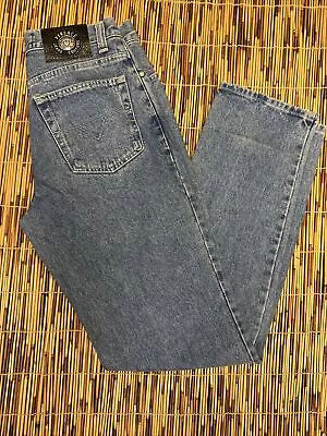 VERSACE JEANS COUTURE Men's Med Blue Wash Vintage Jeans Italy Size 30X33 • $89.99