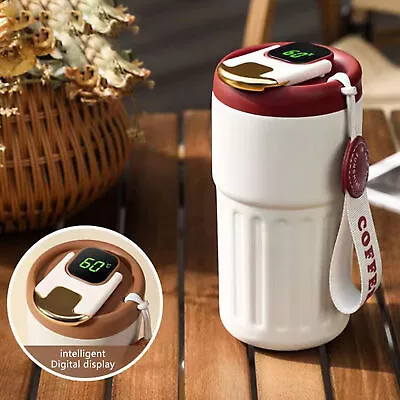 Coffee Thermos Mug With Temperature Display Travel Stainless Steel Insulated • $28.99