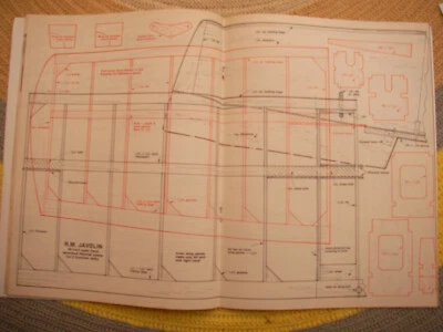 £5 • Buy Radio Modeller Plans Of RM Javelin 49  Span With Magazine September 1984