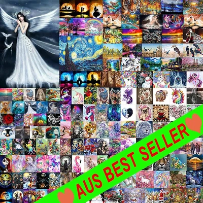 $12.90 • Buy 5D DIY Full Drill Diamond Painting Embroidery Cross Stitch Home Art Decor Gifts