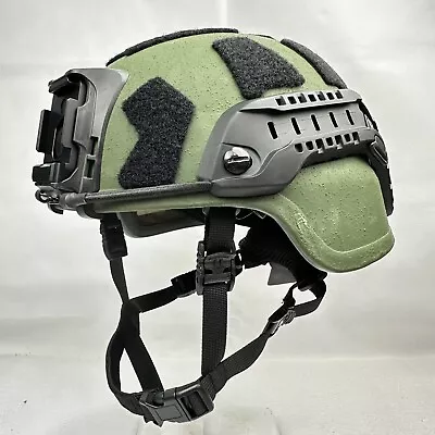 Medium OD Green BLK ACH Ballistic Military Advanced Combat Helmet MICH NIJ IIIA • $459.99