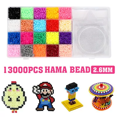 NEW 2.6mm For Perler/Hama Beads Kit Kids Fun DIY Craft 20 Colours Set Girl GiftS • $51.06