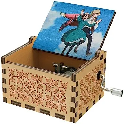 Howl's Moving Castle Wood Music BoxAnime Theme Music Merry Go Round Of Life W... • £15.18