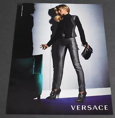 2007 Print Ad Heels Fashion Style Lady Long Legs Versace Blonde Sexy Art Hair • $15.98