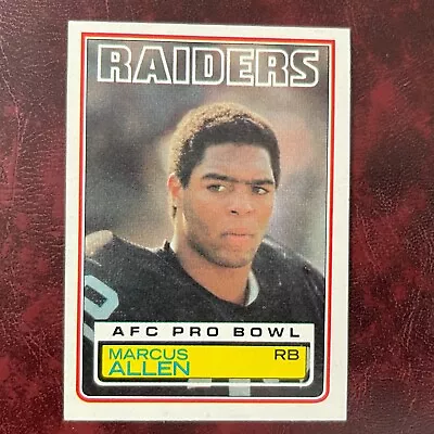 1983 Topps Set MARCUS ALLEN ROOKIE #294 LOS ANGELES RAIDERS NM/MINT+ *HIGH GRADE • $1.99