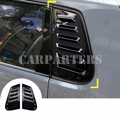 For VW Polo 9N Black Rear Side Window Louvers Vent Cover Trim 2001-2008 • $28.23