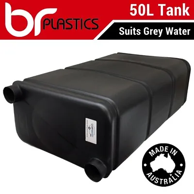 50L Caravan Grey Water Tank 50 Litre Universal Modular Tanks Camper Trailer RV • $79.95